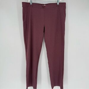 Betabrand Classic Yoga Dress Pants in Sterling Rose 2XL Careerwear Office